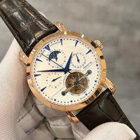 Đồng Hồ Nam vacheron constantin Sapphire VA85 Case 40mm DÂY DA Máy Cơ Automatic Nhật