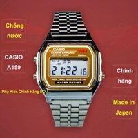 Đồng Hồ Nam/Nữ Casio A159 Gold .g.,, Chống Nước Tuyệt Đối, Siêu Bền, Pin Lâu 7 Năm