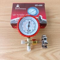 ĐỒNG HỒ NẠP GAS ĐƠN ĐỎ R410 HUANGSEN CT- 466 CAO ÁP
