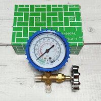Đồng hồ nạp gas đơn xanh thường CT-466 - Đồng hồ sạc gas đơn - Đồng hồ đơn đo áp suất gas máy lạnh