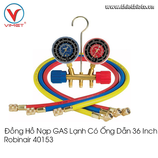 Đồng hồ nạp GAS lạnh có ống dẫn 40153 ( 36")