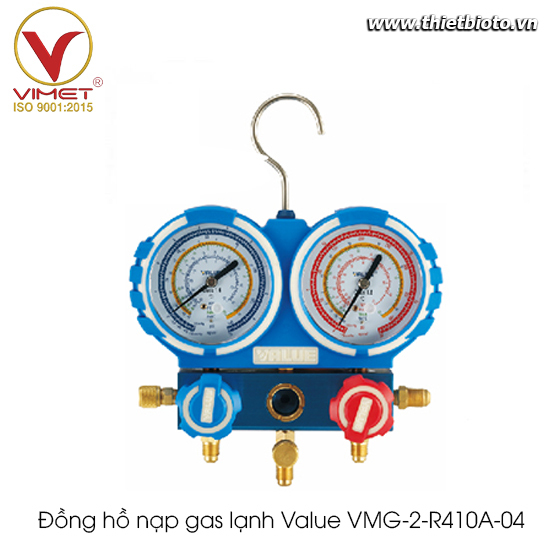 Đồng hồ nạp gas lạnh Value VMG-2-R410A-04