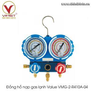 Đồng hồ nạp gas lạnh Value VMG-2-R410A-04