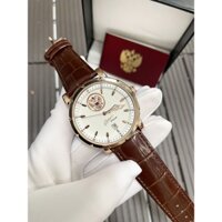 Đồng hồ Nga Poljot president carving Putin White, máy Automatic, dây da bò