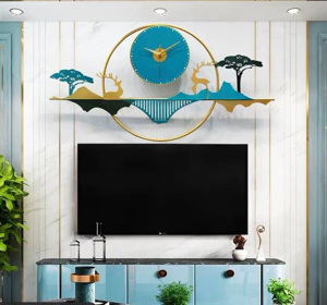 Đồng hồ nghệ thuật Chuyện Tình Hưu Nai K2885