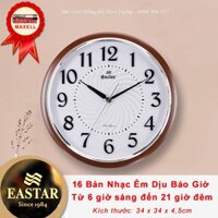 Đồng Hồ NHẠC CHUÔNG Có 16 Điệu NHẠC GÕ Báo Giờ - Máy Kim Trôi EASTAR Nhật - Số Nổi 3D - Tặng Pin Maxell - Bảo Hành 1 Năm