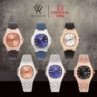 Đồng Hồ Nữ 8160L Mặt Kính Sapphire Dạ Quang Size Mặt 34mm Chống Nước Dây Da Chính Hãng Carnival