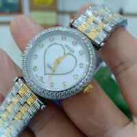 Đồng hồ nữ Aolix Al1020L dây demi mặt trắng viền đính hạt cực sang chảnh kính sapphire chống xước chống nước tốt.