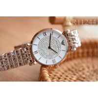 Đồng Hồ Nữ Armani AR1926 mặt tròn đính đá