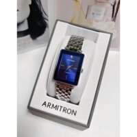 Đồng hồ nữ Armitron 75/5769BLSV mặt chữ nhật xanh blue