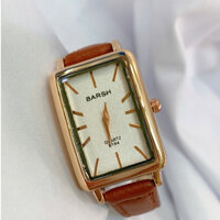 Đồng hồ Nữ Barsh No8184 mặt chữ nhật 28mm dây da nhỏ đẹp trẻ trung năng động