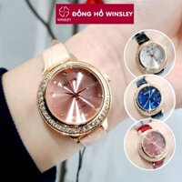 Đồng hồ nữ Bolun mặt nhỏ dây da đeo tay chính hãng thời trang hình vầng trăng khuyết Winsley