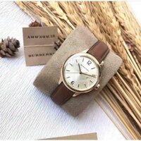 Đồng Hồ Nữ Burberry BU10101 (10101) Mặt Tròn Siz 32mm  Máy Quartz (Pin) Thuỵ Sỹ Dây Nâu Mềm Mại lịch thiệp