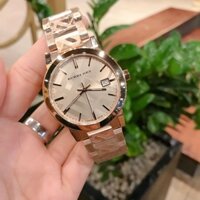 Đồng Hồ Nữ Burberry BU9039  BU9146, BU9235 Mặt Tròn Siz 26,34,38  Máy Quartz (Pin) Thuỵ Sỹ  Kính Sapphiare Rose Full Box