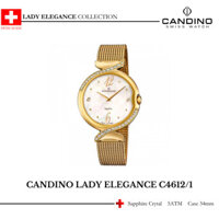 Đồng hồ nữ Candino C4612/1 chống nước 5 ATM, mặt kính Sapphire, dây thép, sang trọng, cao cấp