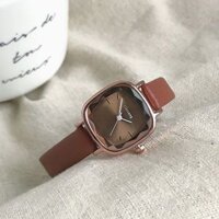 Đồng hồ nữ cao cấp INA phiên bản Hàn Quốc Tính khí đơn giản Retro Square Mặt số nhỏ Forest Series Đồng hồ thạch anh tối giản
