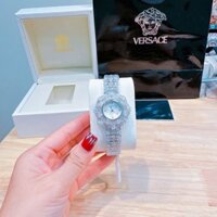 Đồng hồ nữ cao cấp New Arrival mẫu dáng lắc tay đính đá pha lê Versace lấp lánh xinh dã man Sz 32mm Máy Nhật