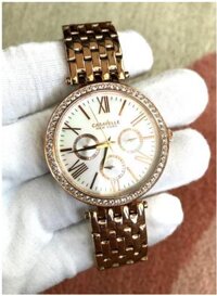 Đồng hồ nữ Caravelle New York 44N101 Diamond Quartz - Made in Japan