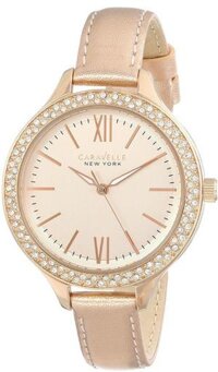 Đồng hồ nữ Caravelle New York Quartz dây da 44L132 - Made in Japan.