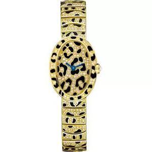 Đồng hồ nữ Cartier Baignoire HPI00961 Panther 18K Enamel Diamonds