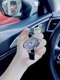 Đồng hồ nữ Cartier Delices Super Fake Nhật dây da màu đen 34mm