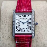 Đồng Hồ Nữ Cartier Tank Must CRWJTA0011 Pink Strap Super Fake