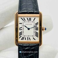 Đồng Hồ Nữ Cartier Tank Solo W5200002 Quartz Rose Gold Siêu Cấp