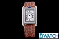 ĐỒNG HỒ NỮ CARTIER TANK BASCULANTE FAKE CAO CẤP NHÀ MÁY AW DÂY DA 31MM