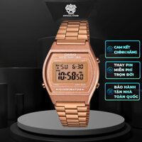 Đồng hồ nữ Casio B640 / B640WC-5 dây thép chính hãng, chống nước 50m