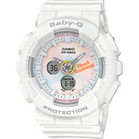 Đồng Hồ Nữ Casio Baby G BA-120T-7A Dây Nhựa Trắng - Shock Resistant