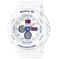 Đồng Hồ Nữ Casio Baby G BA-120TR-7BVDF Mặt Điểm Xanh - Dây Nhựa Màu Trắng