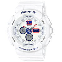 Đồng Hồ Nữ Casio Baby G BA-120TR-7B Dây Nhựa Màu Trắng - Mặt Số Màu Xanh