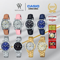 Đồng Hồ Nữ Casio Công Sở LTP-V004 Sang Trọng Tinh Tế Mặt Kính Khoáng 30mm Chống Nước Dây Da Chính Hãng - WATCHSTORE