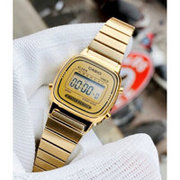 đồng hồ nữ casio điện tử  la670wga-9 chính hãng,size 24mm,chống nước,đầy đủ chức năng cơ bản,newfullbox