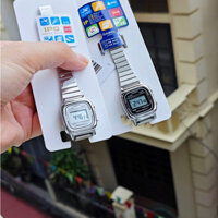 Đồng hồ nữ Casio La670 nhẹ nhàng , tinh tế , cổ điển , dây thép không gỉ , tặng kèm pin dự phòng