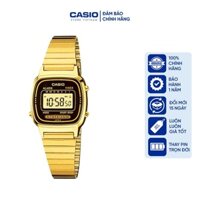 Đồng hồ Nữ Casio LA670WGA-1, đồng hồ chính hãng, vàng mặt đen