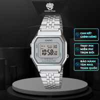 Đồng hồ nữ Casio LA680WA-7 dây thép không gỉ, size 28mm, chống nước, hàng chính hãng