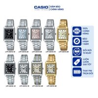 Đồng hồ nữ Casio LTP-V007 Series - dây kim loại - Casio mặt vuông - Standard chính hãng