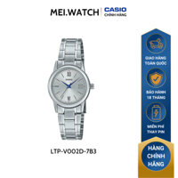 Đồng Hồ Nữ Casio MEIMEIWATCHES LTP-V002D-7B3 Thiết Kế Mặt Tròn 25mm, Dây Đeo Kim Loại Sang Trọng