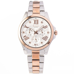 Đồng hồ nữ Casio SHE-3806SPG – Dây Kim Loại