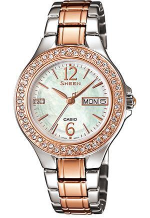 Đồng hồ nữ Casio SHE-4800SG - dây kim loại