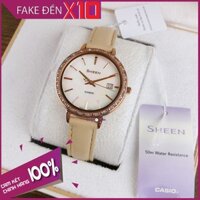 Đồng hồ nữ Casio Sheen dây da SHE-4052PGL-7BUDF