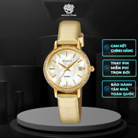 Đồng hồ nữ Casio Sheen SHE-4060 / SHE-4060GL-9A mặt khảm xà cừ, chống nước 50m, size 27.8mm, hàng chính hãng