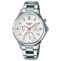 Đồng Hồ Nữ Casio Sheen SHE-3047D-7AUDR Mặt Đính Đá