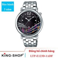 Đồng hồ nữ Casio Standard thể thao, điện tử giá rẻ - Dây bằng thép không gỉ, chống nước 30M (LTP-E123D-1ADF)