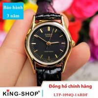 Đồng hồ nữ Casio Standard thể thao, điện tử giá rẻ - Dây da, chống nước 3ATM (LTP-1094Q-1ARDF)