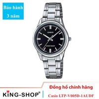 Đồng hồ nữ Casio Standard thể thao, điện tử giá rẻ - Dây bằng thép không gỉ, chống nước 5ATM (LTP-V005D-1AUDF)