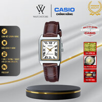Đồng Hồ Nữ Casio Vintage LTP-V007L-7B2UDF Màu Trắng Kim Vàng Mặt Kính Khoáng 22mm Chống Nước Dây Da Chính Hãng Casio