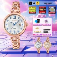 Đồng hồ Nữ Casio SHE-4055PG-7AUDF – Tặng đồng hồ học sinh, dây da, khoá bướm & gói bảo hành kim cương
