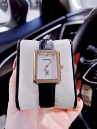 Đồng hồ nữ Chanel Boy Friend Like Auth giá rẻ màu vàng hồng 30x34mm